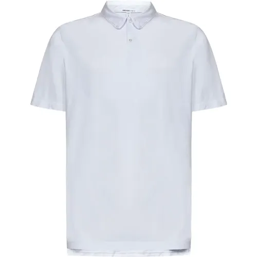 Weißes Wildleder-Jersey-Poloshirt , Herren, Größe: M - James Perse - Modalova
