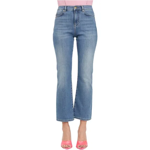 Vintage Medium Bootcut Jeans für Damen , Damen, Größe: W26 - pinko - Modalova