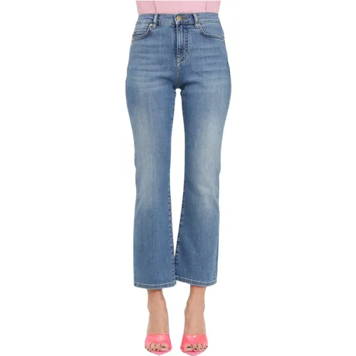 Vintage Medium Bootcut Jeans für Damen , Damen, Größe: W28 - pinko - Modalova