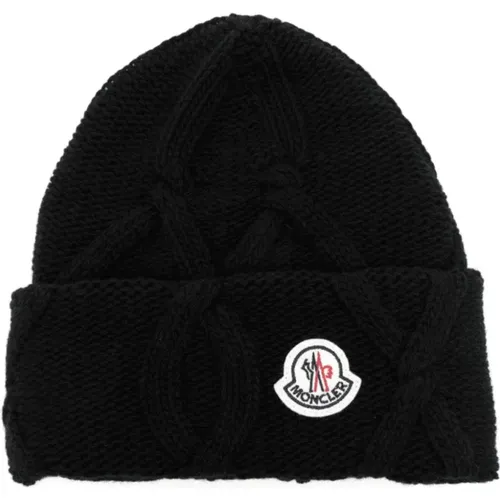 Classic Wool Beanie , unisex, Sizes: ONE SIZE - Moncler - Modalova