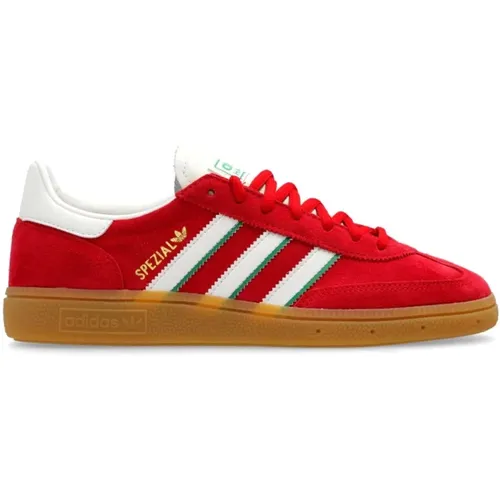 Rote Spezial Sneakers mit Lederdetails , Herren, Größe: 43 1/2 EU - Adidas - Modalova