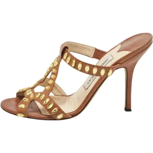 Pre-owned Leder sandals - Jimmy Choo Pre-owned - Modalova