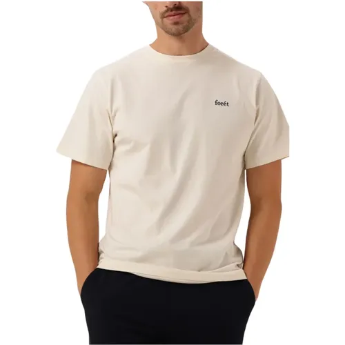 Besticktes T-Shirt für Herren , Herren, Größe: S - Forét - Modalova