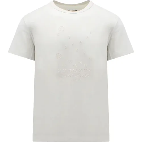 Beiges Baumwoll-T-Shirt Ss23 , Herren, Größe: L - Maison Margiela - Modalova