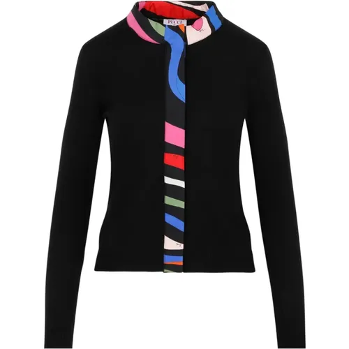 Wool Sweater with Signature Trim , female, Sizes: S - EMILIO PUCCI - Modalova
