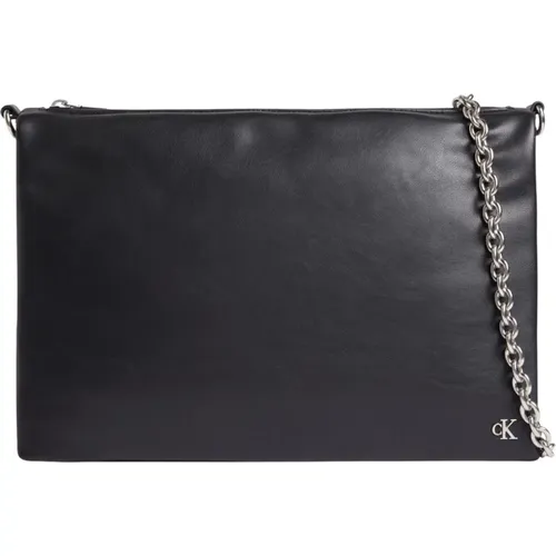 Shoulder Bag with Micro Mono Chain , female, Sizes: ONE SIZE - Calvin Klein - Modalova