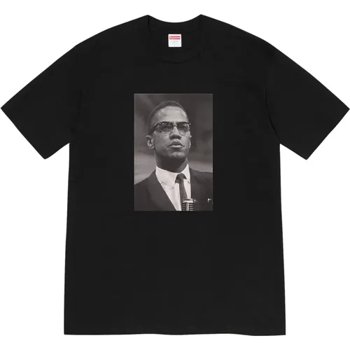 Roy DeCarava Malcolm X Tee Schwarz - Supreme - Modalova