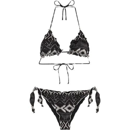 Triangle Bikini UND Verstellbarer Knotenslip Frou Frou Ethos - F**k - Modalova