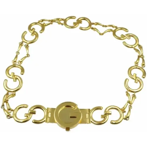 Pre-owned gold metal belt , female, Sizes: ONE SIZE - Gucci Vintage - Modalova
