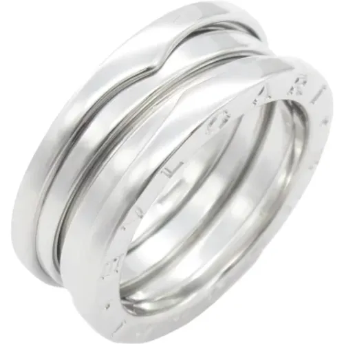 Pre-owned White Gold rings , female, Sizes: ONE SIZE - Bvlgari Vintage - Modalova