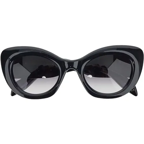 Curve Cat-Eye Sunglasses , female, Sizes: ONE SIZE - alexander mcqueen - Modalova