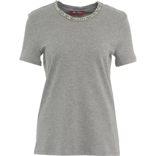 Graue T-Shirts und Polos Artur , Damen, Größe: S - Max Mara Studio - Modalova