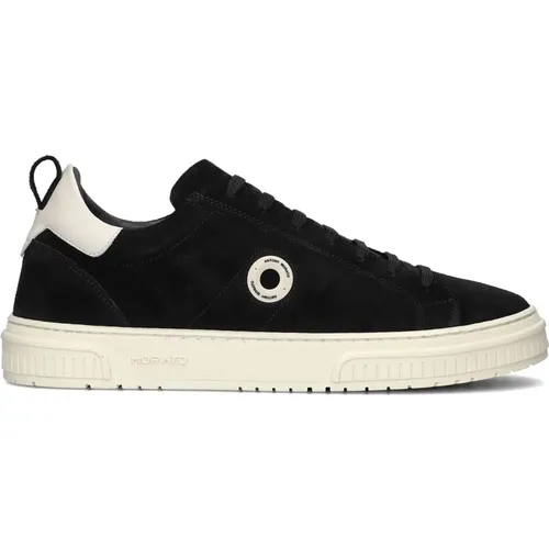 Schwarze Wildleder Low Top Sneakers , Herren, Größe: 40 EU - Antony Morato - Modalova