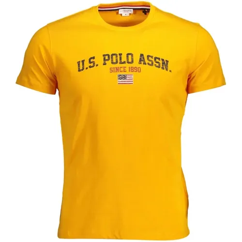 Logo-T-Shirt Baumwolle Rundhalsausschnitt - U.s. Polo Assn. - Modalova
