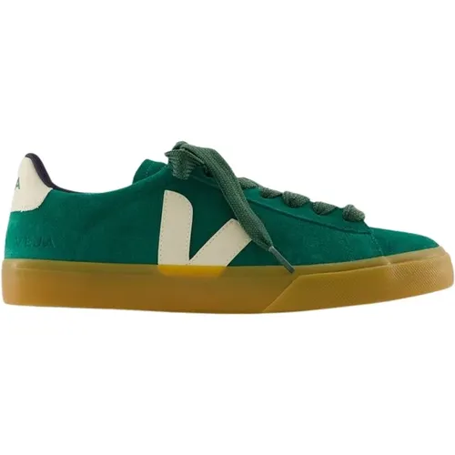 Mutige Grüne Ledersneakers , Herren, Größe: 43 EU - Veja - Modalova