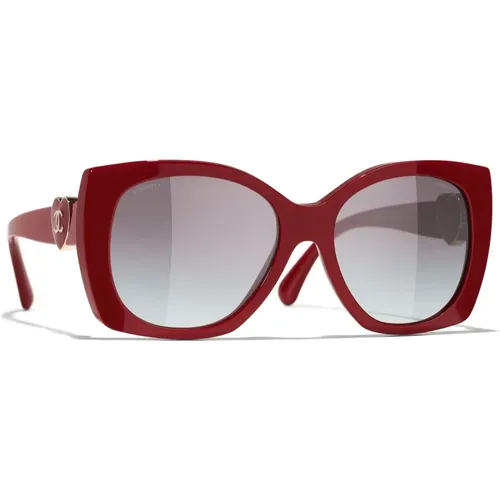 Rote Sonnenbrille mit Originalzubehör,CH5519 C622S8 Sunglasses - Chanel - Modalova