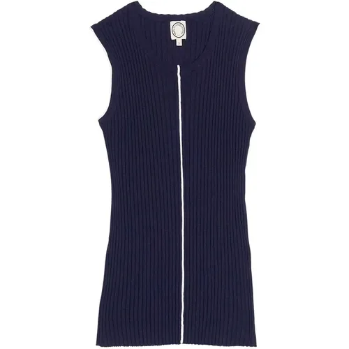 Navy Strick Tank Top , Damen, Größe: XL - Ines De La Fressange Paris - Modalova