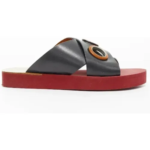 Pre-owned Plastic sandals , female, Sizes: 4 UK - Chloé Pre-owned - Modalova