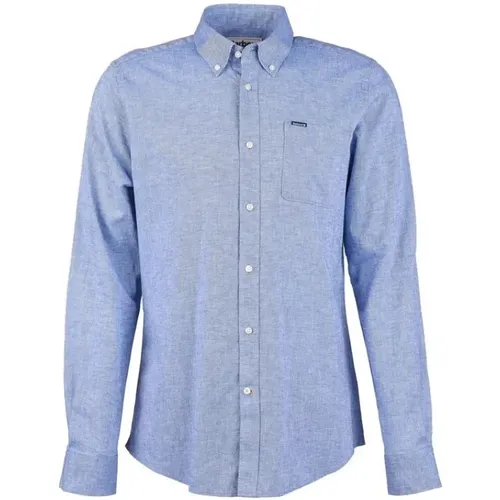 Linen Blend Shirt , male, Sizes: L, M, XL, S - Barbour - Modalova