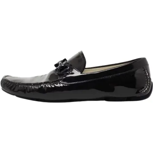 Pre-owned Leather flats , female, Sizes: 11 UK - Salvatore Ferragamo Pre-owned - Modalova