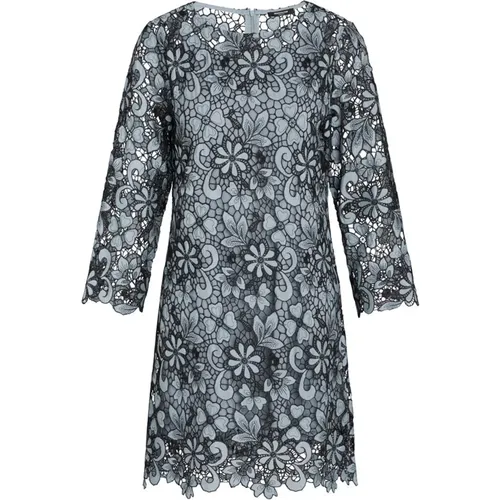 Blue Flower Lace Dress , female, Sizes: M, S, XS, 2XL, L - Bruuns Bazaar - Modalova