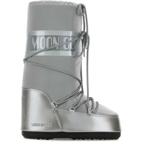 Silber Isolierte Winterstiefel , Damen, Größe: 35 EU - moon boot - Modalova