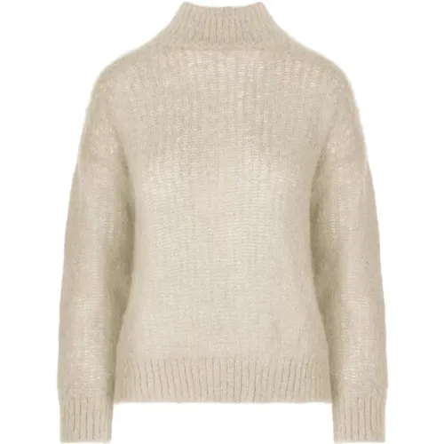 Mohair Blend Knit Turtleneck , female, Sizes: S, L, M, XS - BomBoogie - Modalova