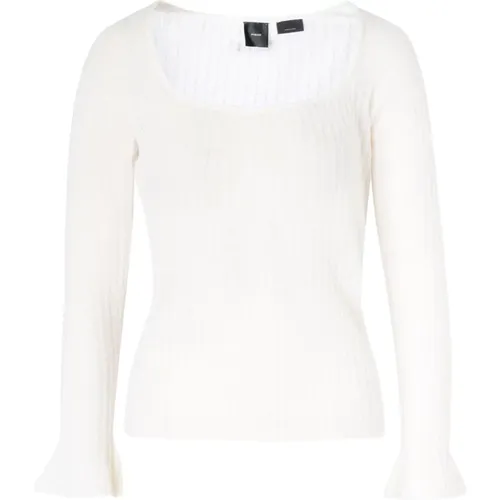 Alpaca Silk Sweater , Damen, Größe: S - pinko - Modalova