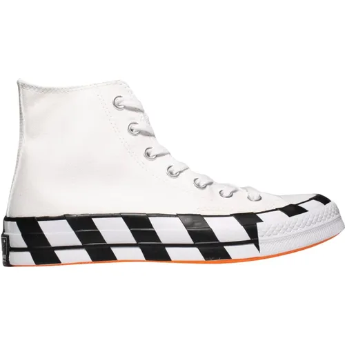 Limitierte Auflage Off-White High Tops , Herren, Größe: 35 EU - Converse - Modalova