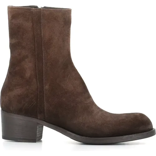 Suede Zipper Ankle Boots , female, Sizes: 6 UK, 5 1/2 UK, 7 UK, 3 UK - Pantanetti - Modalova