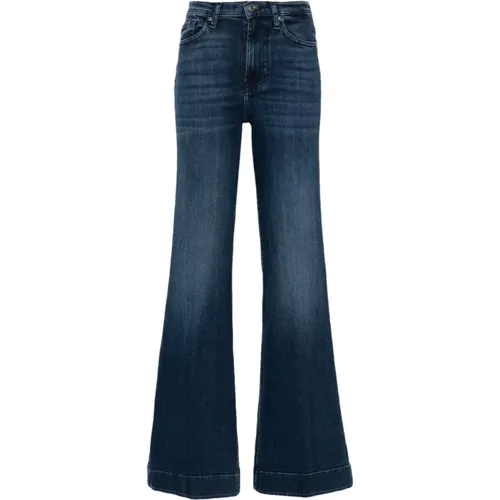 Blaue Denim Jeans , Damen, Größe: W26 - 7 For All Mankind - Modalova