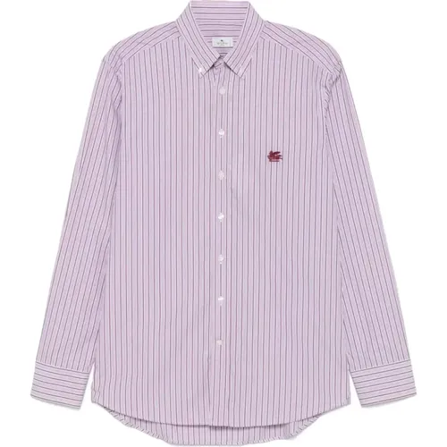 Striped Pegasus Shirt in , male, Sizes: XL, 2XL, L, 3XL, M - ETRO - Modalova