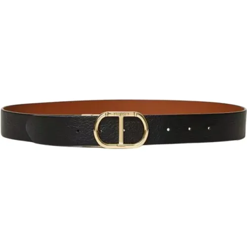 Reversible Oval T Snap Buckle Belt , female, Sizes: L - Twinset - Modalova