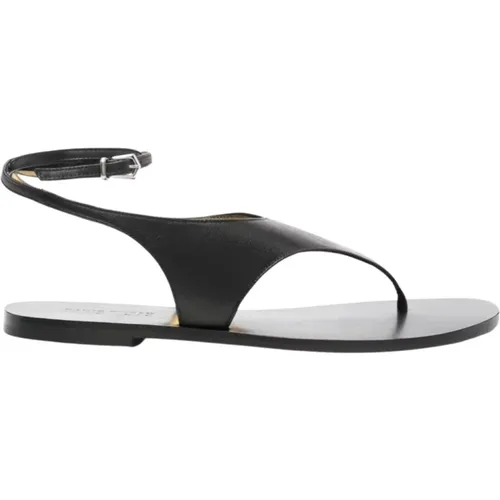 Chic Flat Sandals for Women , female, Sizes: 4 1/2 UK, 6 UK, 7 UK - Paris Texas - Modalova