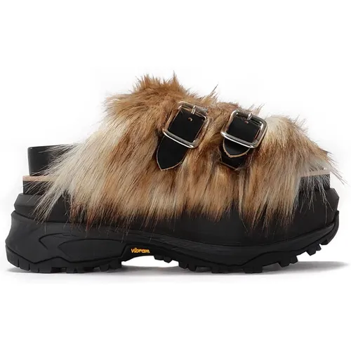 Pelz Schnalle Hohe Sandalen Arctic Grip - Sacai - Modalova