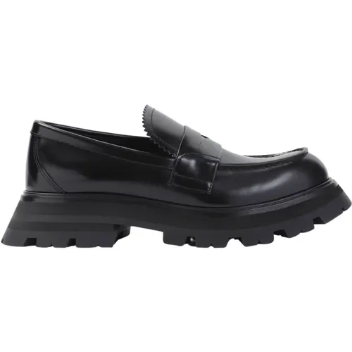 Schwarze Loafer Schuhe für Frauen - alexander mcqueen - Modalova