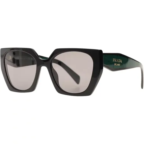 Geometric Acetate Sunglasses with Polarized Lenses , female, Sizes: ONE SIZE - Prada - Modalova