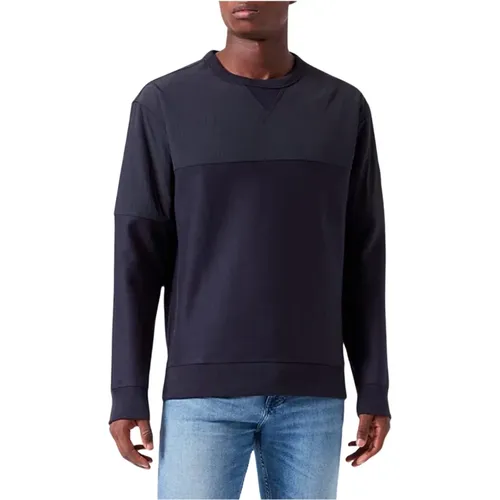 Rundhalsausschnitt Sweatshirt , Herren, Größe: M - Hugo Boss - Modalova