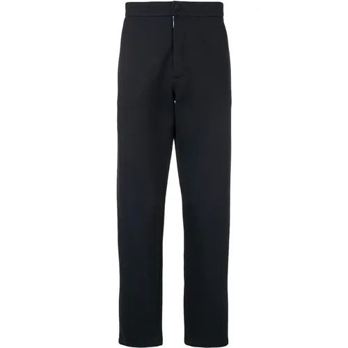 Cotton Blend Tapered Trousers , male, Sizes: L - Giorgio Armani - Modalova