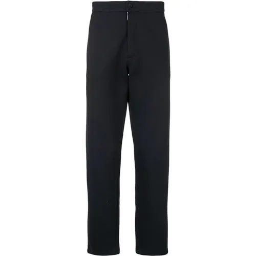 Cotton Blend Tapered Trousers , male, Sizes: M, XL, L - Giorgio Armani - Modalova