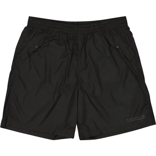 Logo Patch Swim Shorts , male, Sizes: L, S - Moncler - Modalova