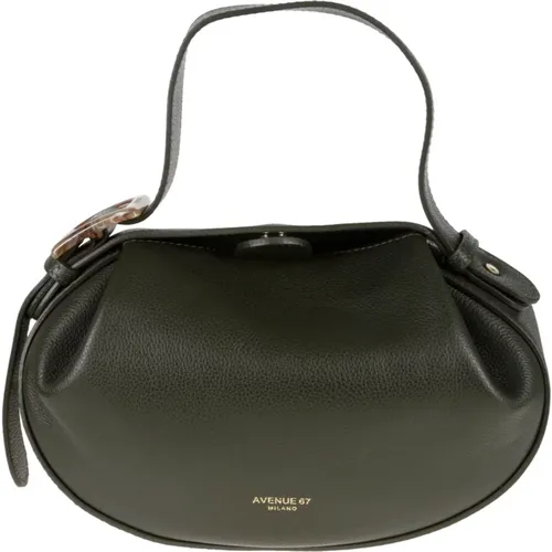 Elegante Monica Leder Hobo Tasche , Damen, Größe: ONE Size - AVENUE 67 - Modalova