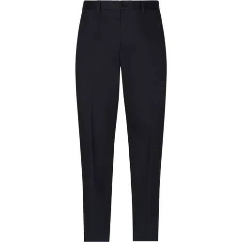 Stretch-Cotton Trousers , male, Sizes: XL, L, M - Dolce & Gabbana - Modalova