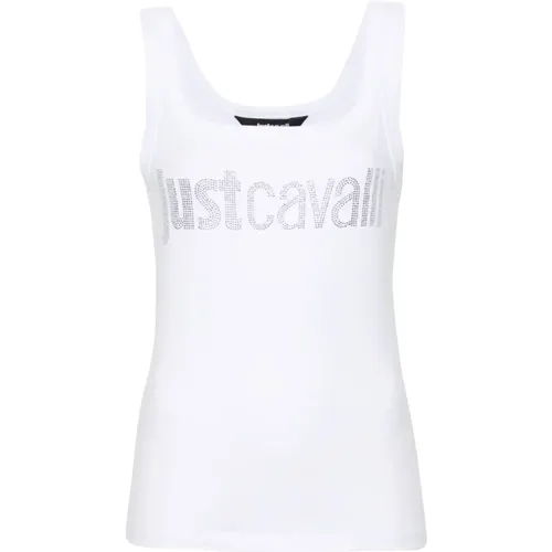 Jersey Stretch Top , female, Sizes: S, XS - Just Cavalli - Modalova