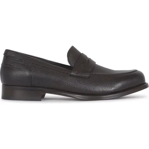 Braune Flache Schuhe , Herren, Größe: 43 EU - Canali - Modalova