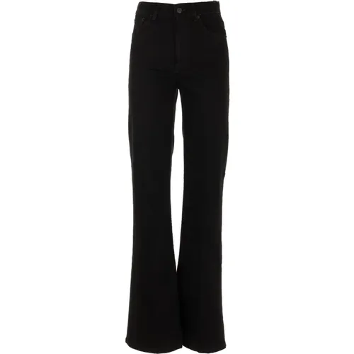 Schwarze Hose Amber Pantalone , Damen, Größe: W30 - Dondup - Modalova