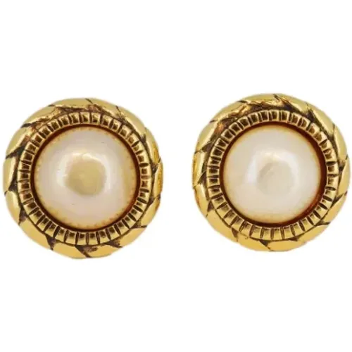 Pre-owned Metal earrings , female, Sizes: ONE SIZE - Chanel Vintage - Modalova