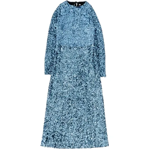 Kleid mit Paillettenbesatz, tiefem Rückenausschnitt und Schnürriemen - Ottod'Ame - Modalova