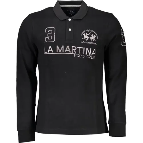 Elegant Long-Sleeved Polo , male, Sizes: L, XL, 2XL - LA MARTINA - Modalova