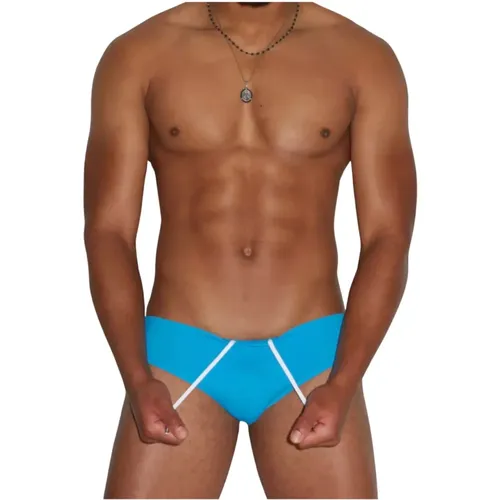 Blaue Icon Badehose , Herren, Größe: XL - Dsquared2 - Modalova